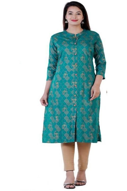 Lifestyle Women Printed Rayon Straight Kurta