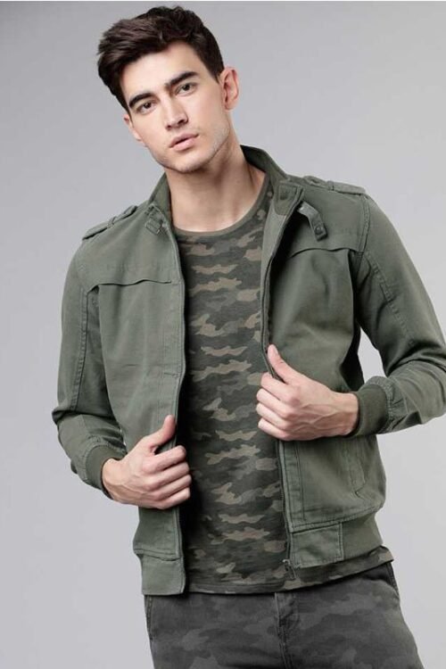 Highlander Full Sleeve Solid Men Casual Jacket