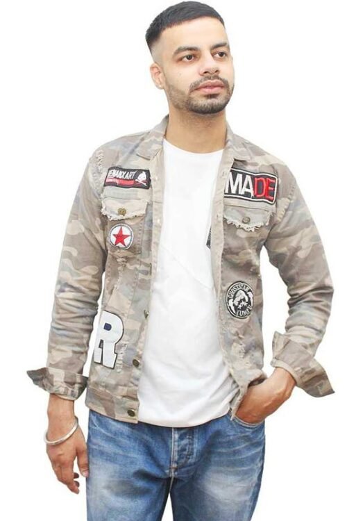 Matelco Full Sleeve Printed Men Casual Jacket