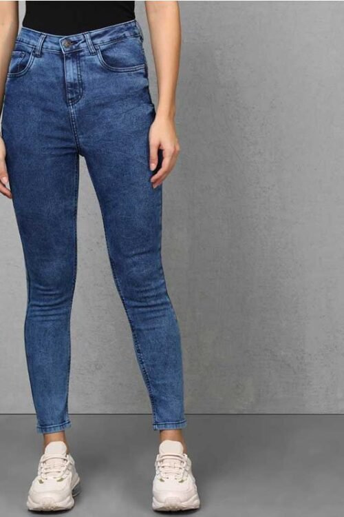 Mnaut Skinny Women Blue Jeans