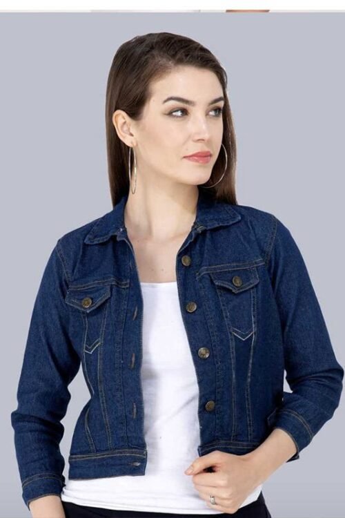 Full Sleeve Solid Women Denim Jacket