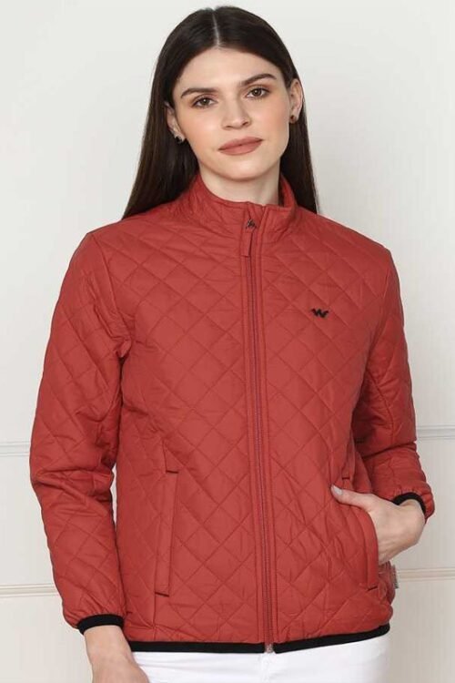Wildcraft Full Sleeve Solid Women Quilted Jacket